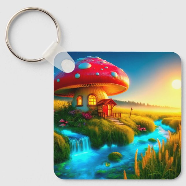 Chaveiro Mushroom House (Frente)