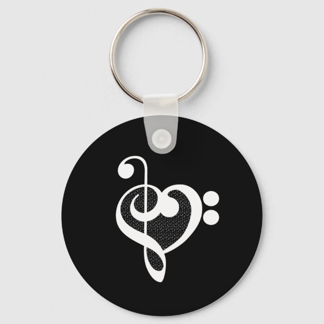 Chaveiro Music Heart - I Love Music (Frente)