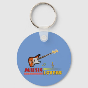 Chaveiro Music Lovers Word Design