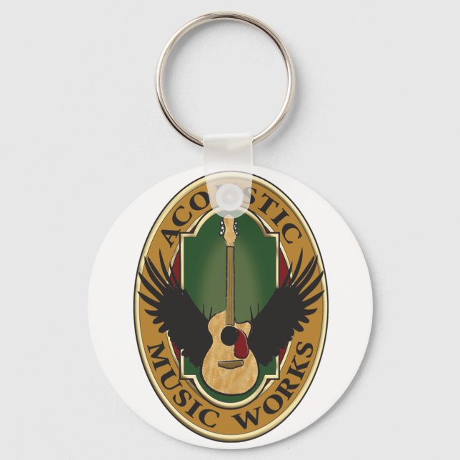 Chaveiro Música acústica funciona cadeia de chaves (Frente)