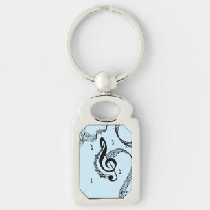 Chaveiro Música Clímax Clave de Sol Azul
