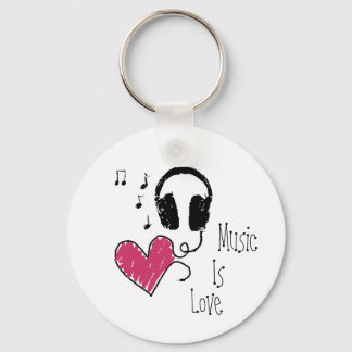 Chaveiro Música É Amor