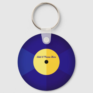 Chaveiro Música personalizada do Vinyl Record
