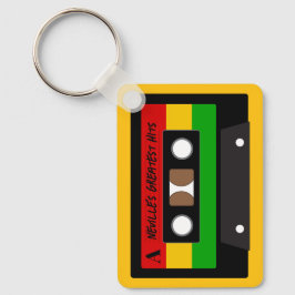 Chaveiro Música Reggae Músico Fita Cassete Retro