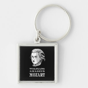 Chaveiro Música - Retrato de Wolfgang Amadeus Mozart