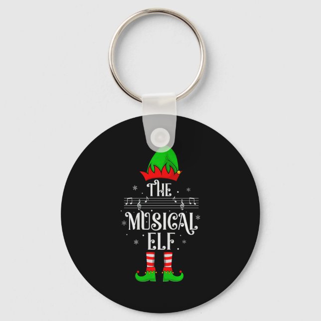 Chaveiro Musical Elf Xmas Christmas Matching Family Elf Squ (Frente)