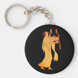 Chaveiro Músico grego antigo cantando e tocando Kithara
