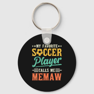 Chaveiro My Favorite Soccer Player Calls Me Memaw Vintage 2
