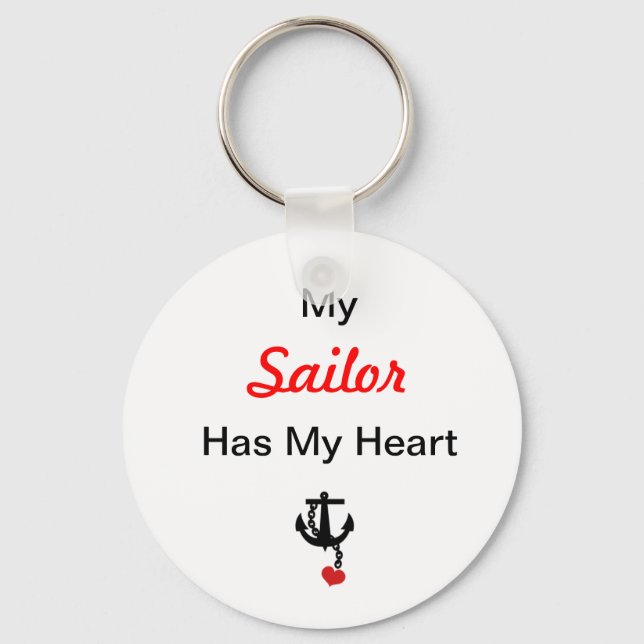 Chaveiro My Sailor Has My Heart (Frente)