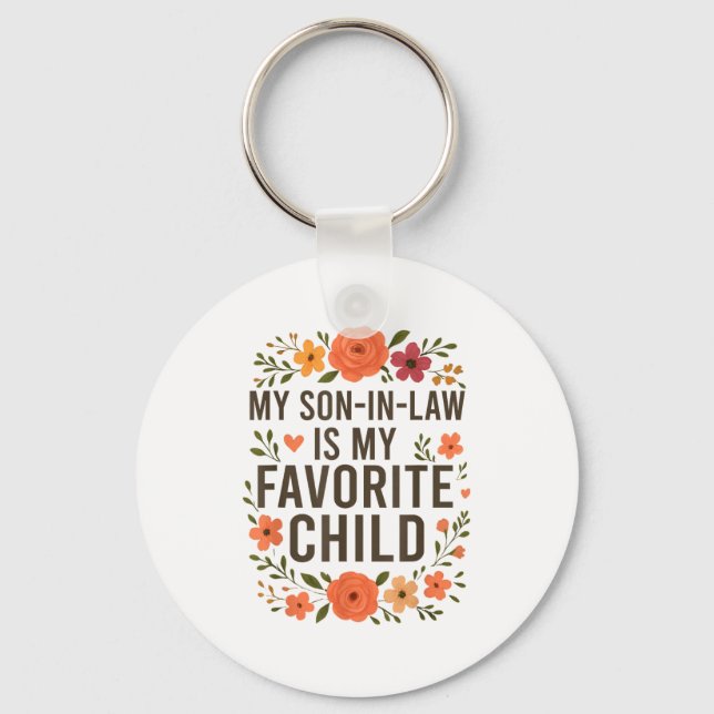 Chaveiro My Son In Law Is My Favorite Child Funny Family Ma (Frente)