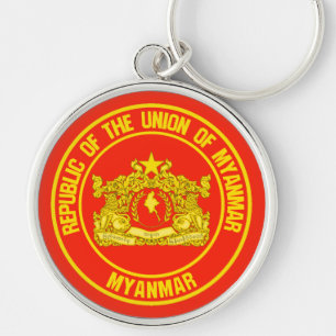 Chaveiro Myanmar Round Emblem