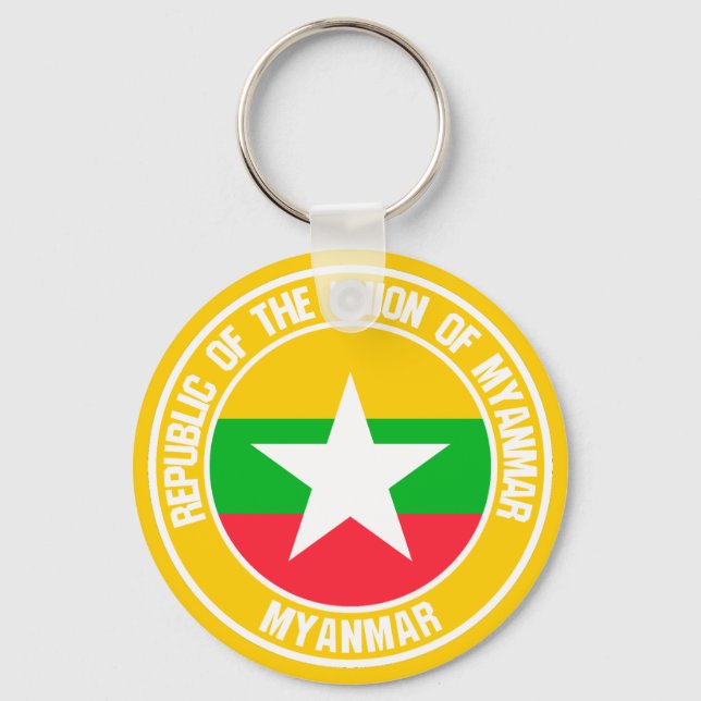 Chaveiro Myanmar Round Emblem (Frente)