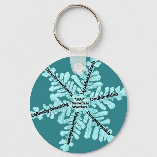 Chaveiro Myasthenia Gravis Awareness Button Keychain (Frente)
