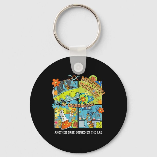 Chaveiro Mystery Machine Of Diagnostics Lab Semana 2025 Med (Frente)