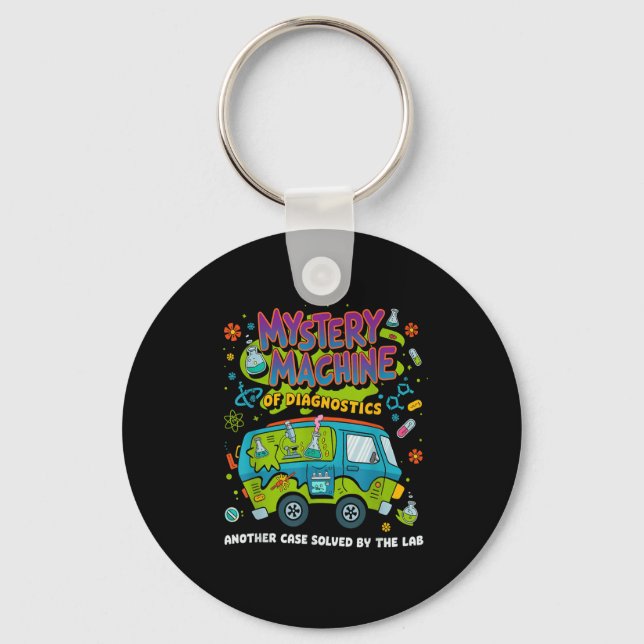 Chaveiro Mystery Machine Of Diagnostics Lab Semana 2025 Med (Frente)