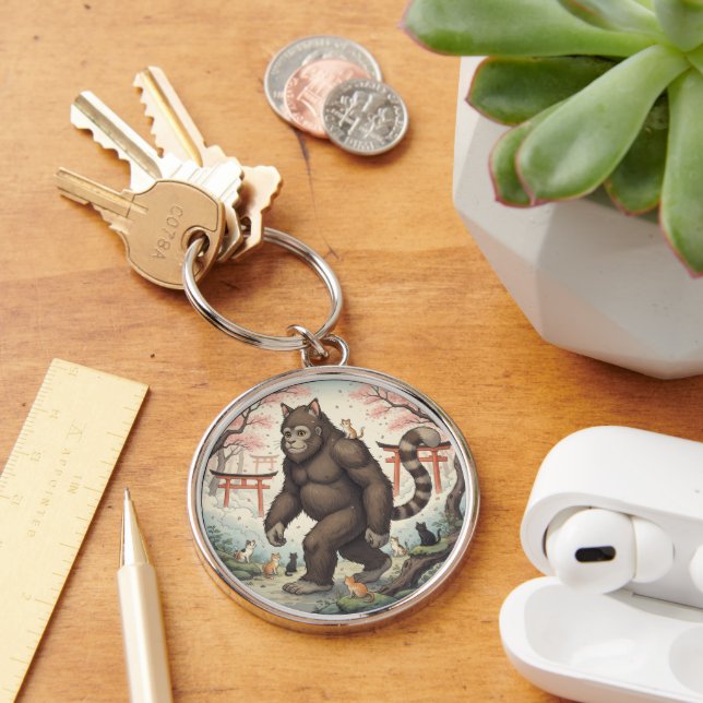 Chaveiro Mystical Cat-Foot in Japanese Forest Keychain (Mesa)