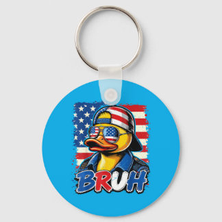 Chaveiro N Boy Bro 4th July Rubber Duck Patriotic Aamerican