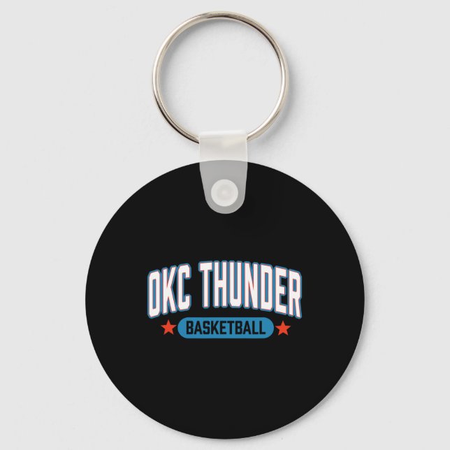 Chaveiro N Oklahoma City Thunder Sketll Americana  (Frente)
