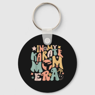 Chaveiro na Era da Mãe de Karatê Groovy Engraçado Esporte d