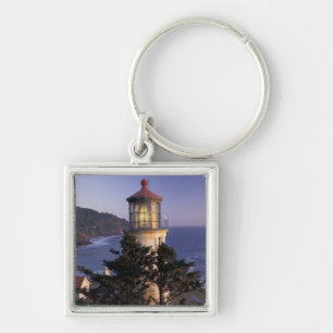 Chaveiro NA, EUA, Oregon, Farol Heceta Head,