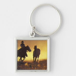 Chaveiro NA, EUA, Oregon, Seneca, Ponderosa Ranch, Cowboy 3
