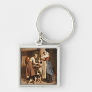 Chaveiro Na leiteria, 1866 (óleo no painel)