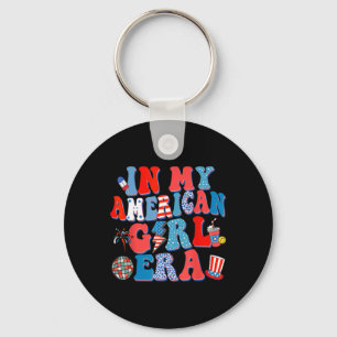Chaveiro Na Minha Era Americana Groovy 4 De Julho Indepen