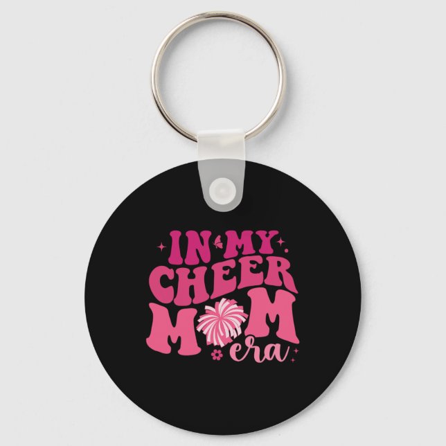 Chaveiro Na Minha Era de Mãe de Cheer Cheerleading Futebol  (Frente)