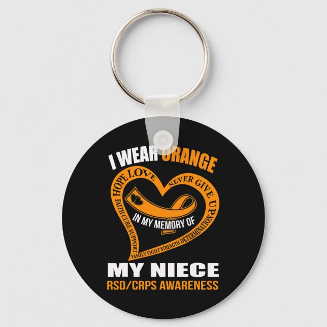 Chaveiro Na minha memória da minha sobrinha SENSIBILIZAÇÃO  (Frente)