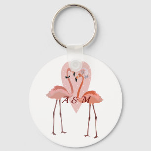 Chaveiro na moda de Flamingo cor rosa amor doce