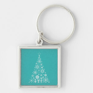 Chaveiro Na moda elegante, branca e árvore de Natal