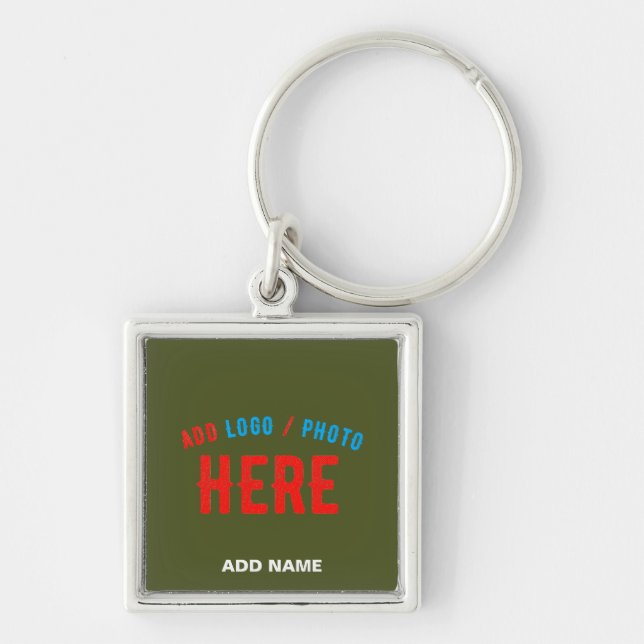 CHAVEIRO NA MODA MODERNO PERSONALIZADO EXÉRCITO VERDE VERIF (Frente)
