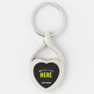 CHAVEIRO NA MODA MODERNO PERSONALIZÁVEL NEGRO VERIFICADO CO