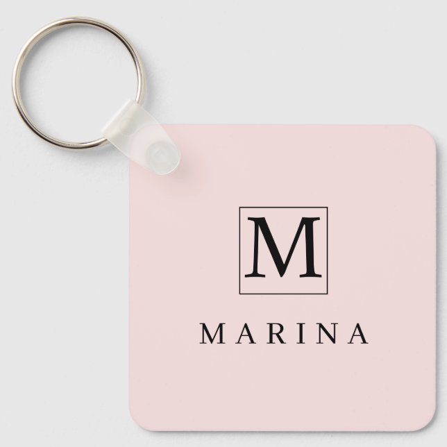 Chaveiro Na moda Pinkish personalizado (Frente)