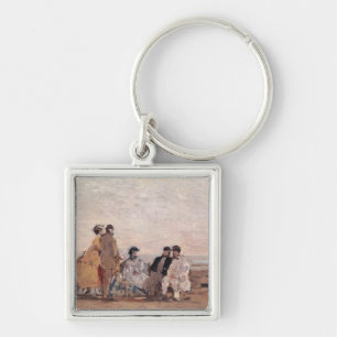 Chaveiro Na praia em Trouville, c.1865