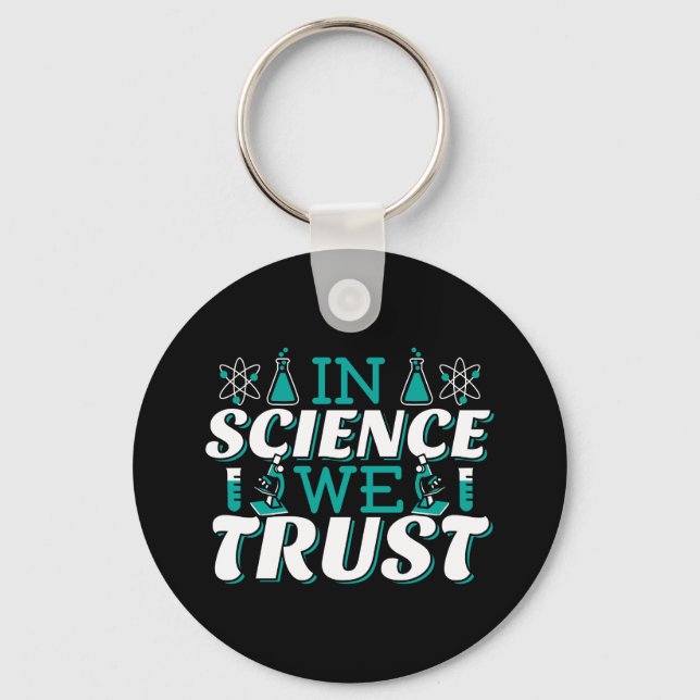 Chaveiro Na Science We Trust Cote - Professor (Frente)