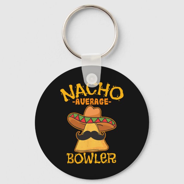 Chaveiro Nacho Média Bowler Boliche Mexicana Cinco De Mayo (Frente)