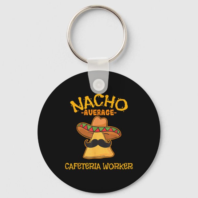 Chaveiro Nacho Média Cafeteria Worker Cinco De Mayo Fiest (Frente)