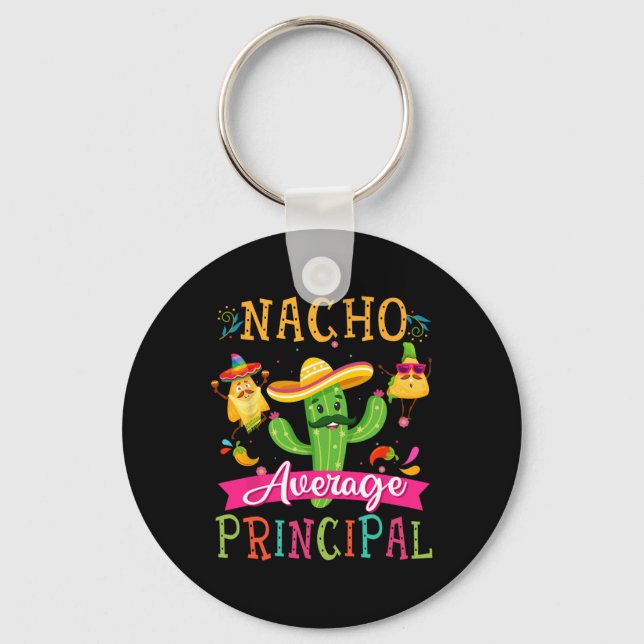 Chaveiro Nacho Média Principal Engraçado Mexicano Cinco Cac (Frente)