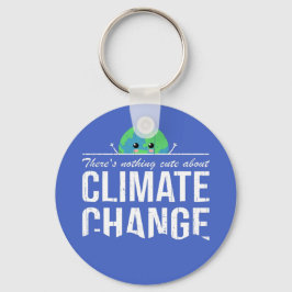 Chaveiro Nada bonito sobre as mudanças climáticas: afogando