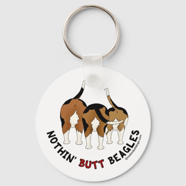 Chaveiro Nada de Beagles do Bumbum (Frente)