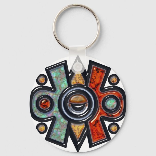 Chaveiro Nahui Ollin (Frente)