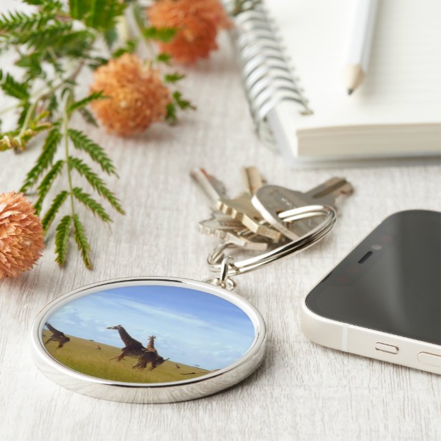 Chaveiro Nairobi National Park Girafas (Lateral)