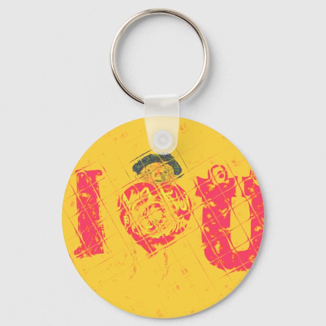 Chaveiro Nakupenda - Eu Amo Um Texto De Palavra Swahili Sig (Frente)