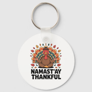 Chaveiro Namastay Agradecido Funny Yoga Peru Dia de Ação de