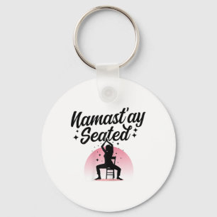 Chaveiro Namastay Sentado - Yoga na Cadeira