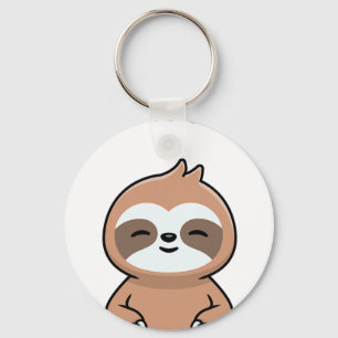 Chaveiro Namaste Engraçado Bicho-Preguiça Fofo Kawaii Ioga