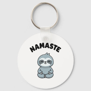 Chaveiro Namaste Engraçado Lindinho Preguiça Kawaii Ioga Pr