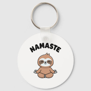 Chaveiro Namaste Engraçado Sloth Kawaii Fofo Yoga Sloth Est