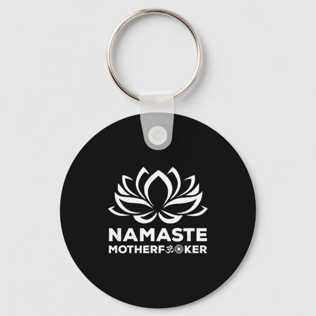 Chaveiro Namaste Motherforer Funny Yoga Gift  (Frente)